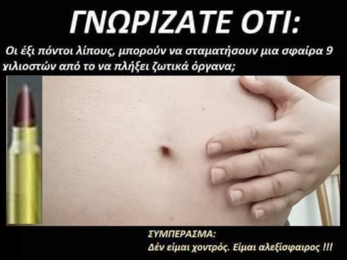 έξι πόντοι λίπους