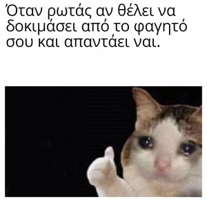 Για αυτό δεν ρωτάμε ποτέ... 